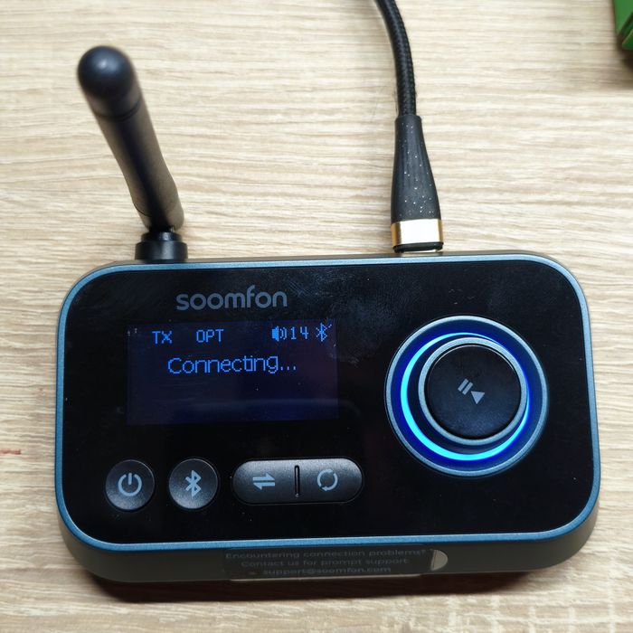 Bluetooth 5.3 адаптер Soomfon BT17 (Transmitter/Receiver/Bypass)