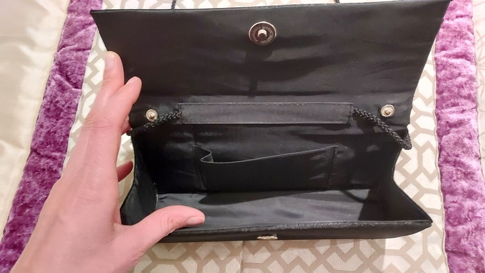 Bolsa cerimónia preta