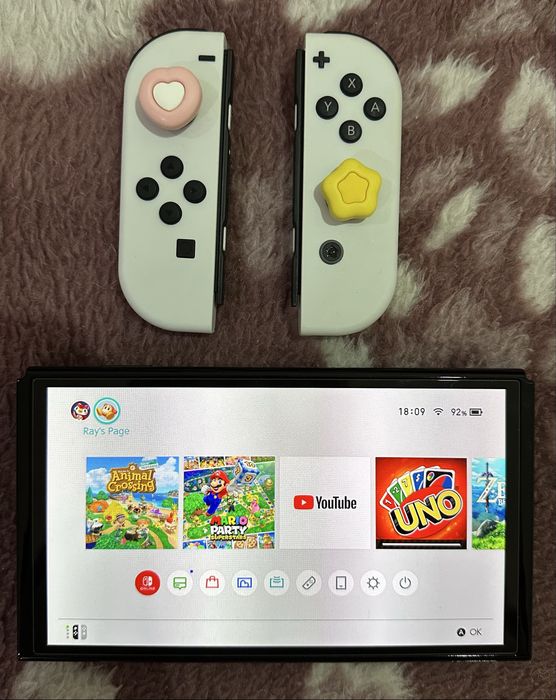 Nintendo Switch OLED - Branca + 2 jogos