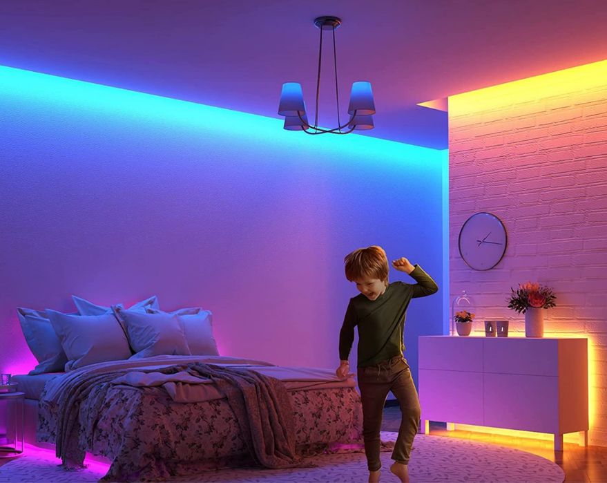 Светодиодная лента RGB 5м — светится в ритм!