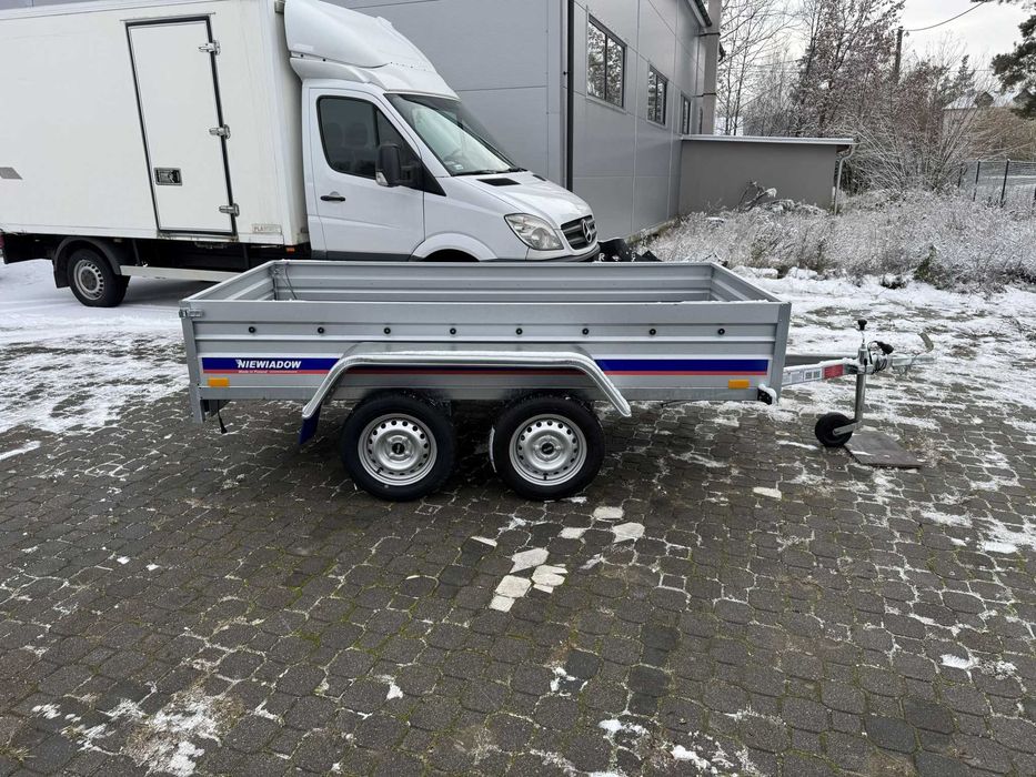 270x125x39cm Nowa przyczepka Niewiadów BO7270T spawana dwuosiowa mocna