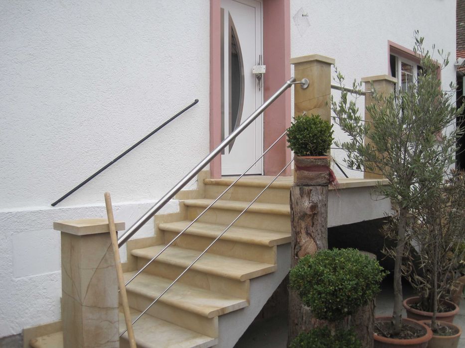 50. Stopnica z piaskowca | Faza | 100×35×5 cm | Okładzina schodowa |