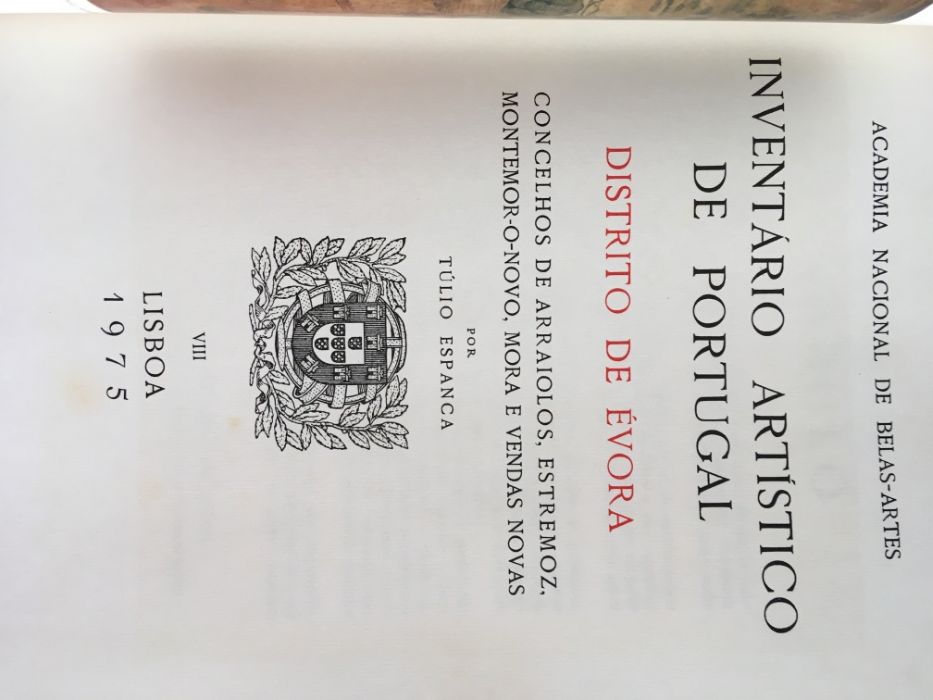 Inventario Artístico de Portugal, Distrito de Évora, Volumes I e II
