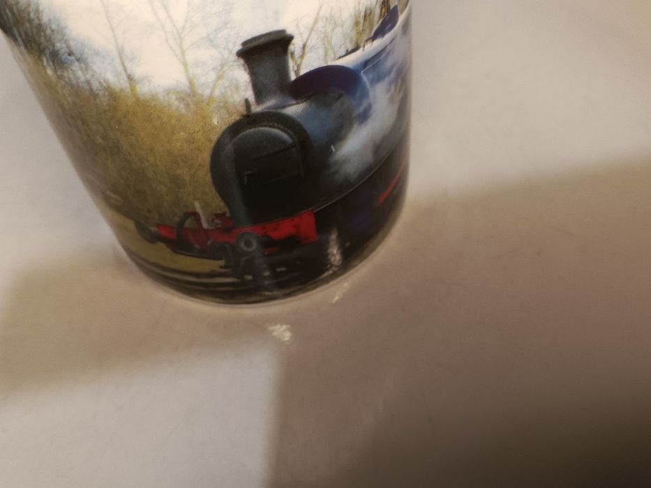 Kubek kolejowy – parowóz DATA Fine Bone China 9 cm defekt