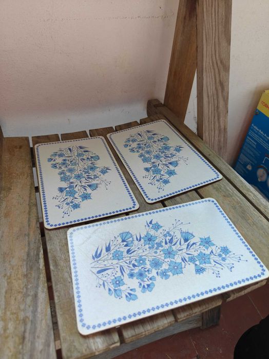 Conjunto de bases de mesa vintage (3 unidades)