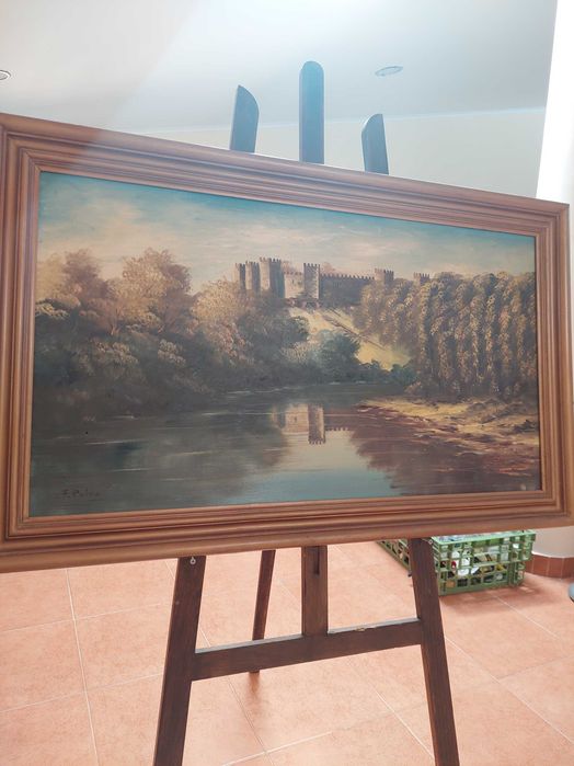 Quadro pintado a óleo F.Paiva