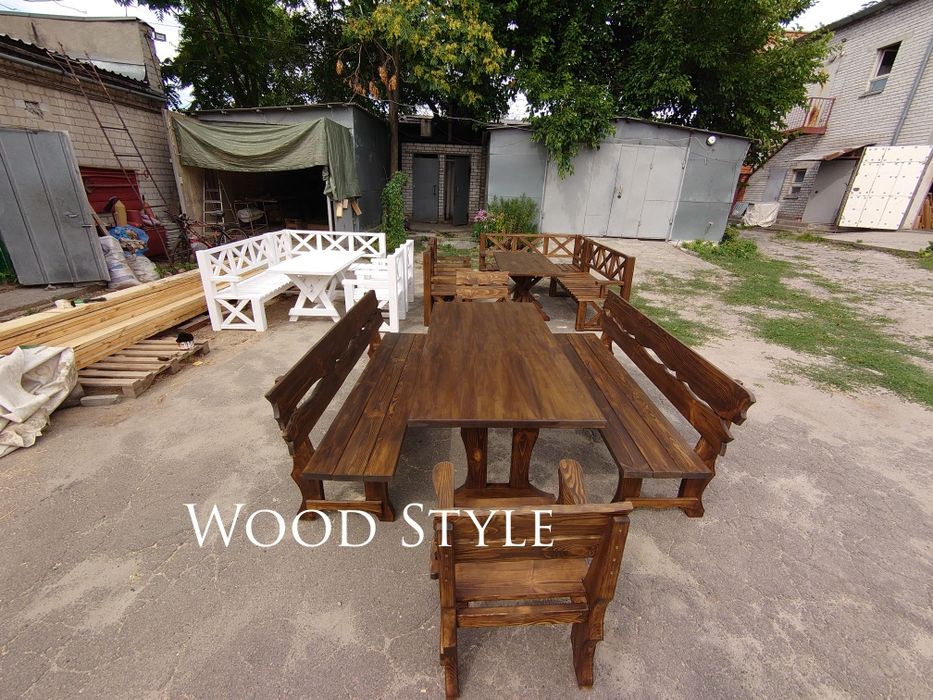 Садовая мебель . Стол . Лавочка . Кресло .