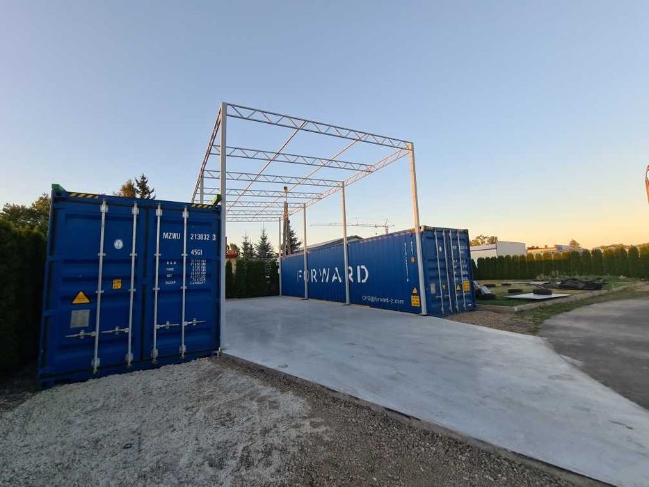 Wiata hala garaż 6m na 12m