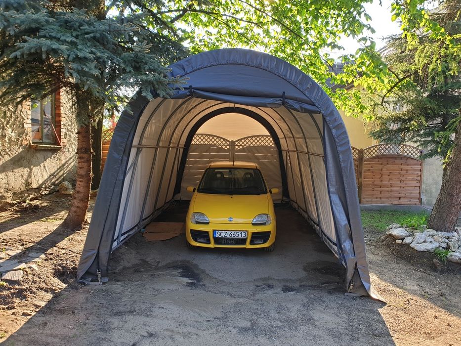 Garaż namiot garażowy 6.2 x 3.6m Lekki BEZ ZEZWOLENIA