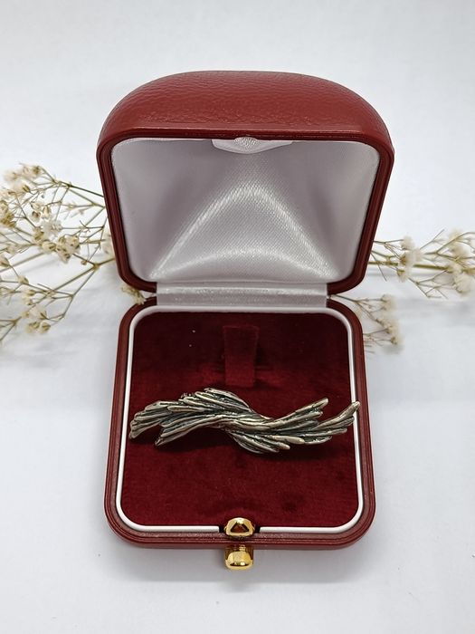 Pokaźna broszka ze srebra, srebro 925 G-5