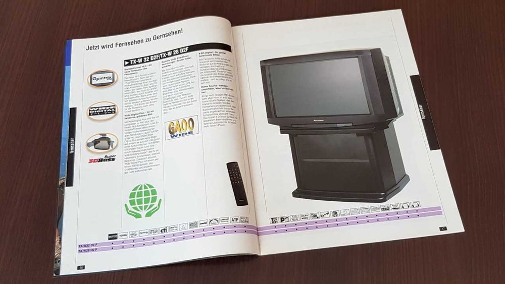 Katalog Prospekt Panasonic TV VIDEO 1996/1997 Retro