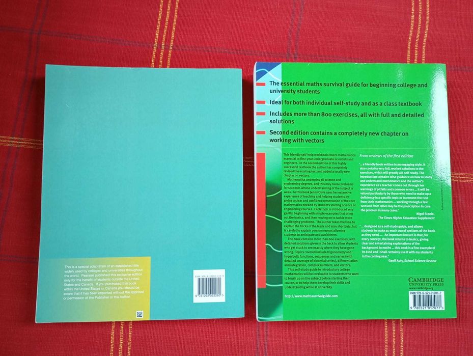 Livros universitários - Matemática: Álgebra, Análise Mat., Cálculo