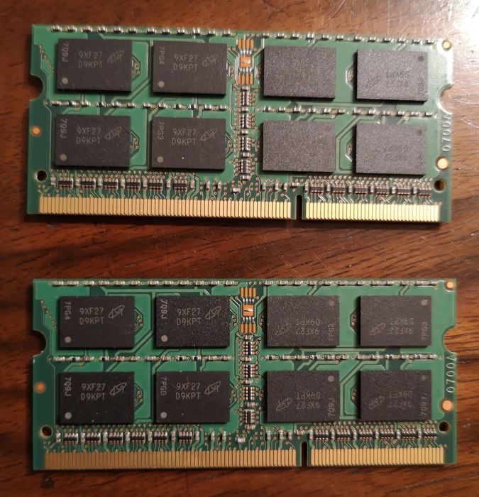 Pamięć do laptopa Micron 2 x 2 GB DDR3.
