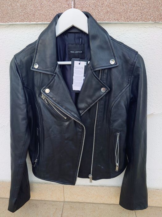 Kurtka skórzana motocyklowa Stradivarius rozmiar M