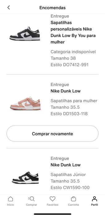 Nike Dunk Low Branco/Rose Whisper