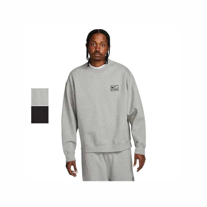 Світшот NIKE X STUSSY Wash Crew Sweat Grey \ Black