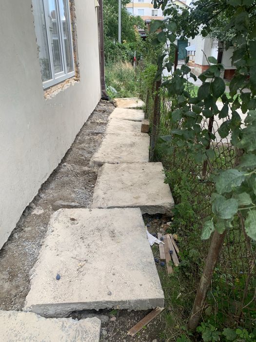 Опалубка, блоки, обмостка