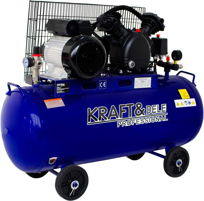 Kompresor Olejowy Sprężarka 100L 230V 2Tłokowy Powietrza New Model*