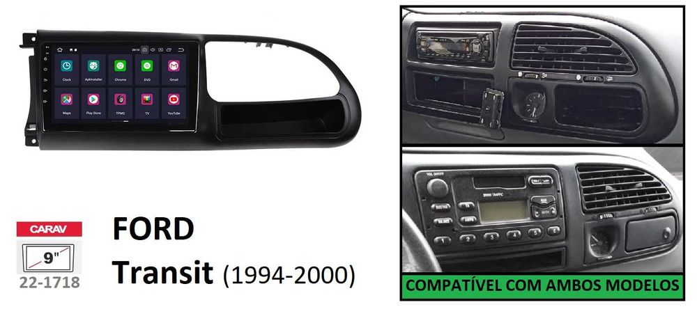 Rádio 2DIN • FORD Transit / Connect (1994 a 2013) • Android [4+64GB]
