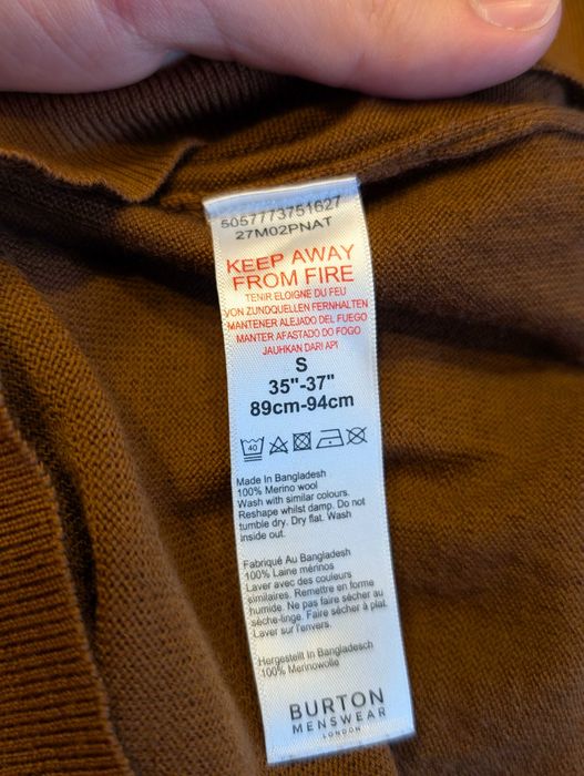Sweter męski wełna merino Burton