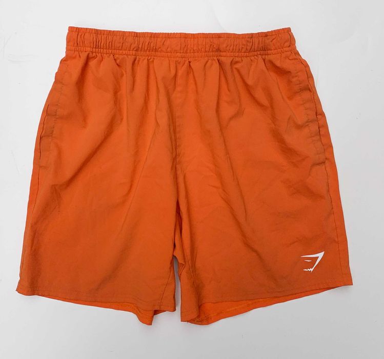 Spodenki Szorty Pomarańczowe Gymshark M 38 Sportowe Fitness