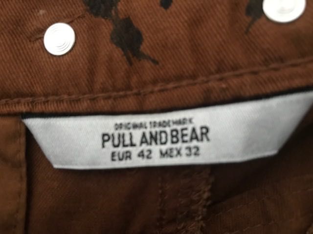 Calções Castanhos Pull & Bear Nº 42 Novos