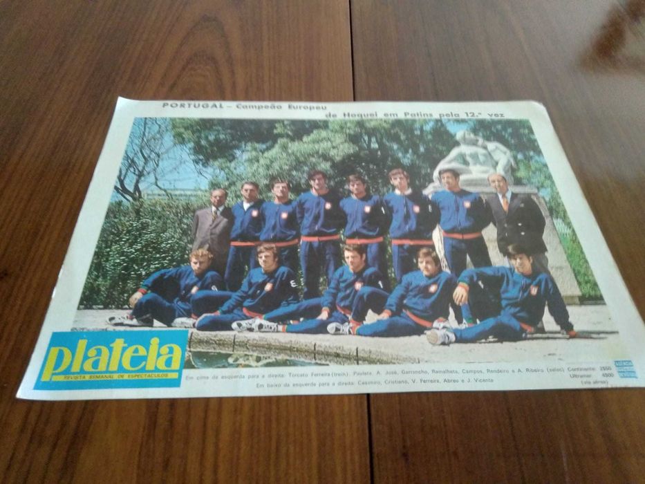 Poster Portugal - Campeão Europeu de Hóquei em Patins - 1971 APR