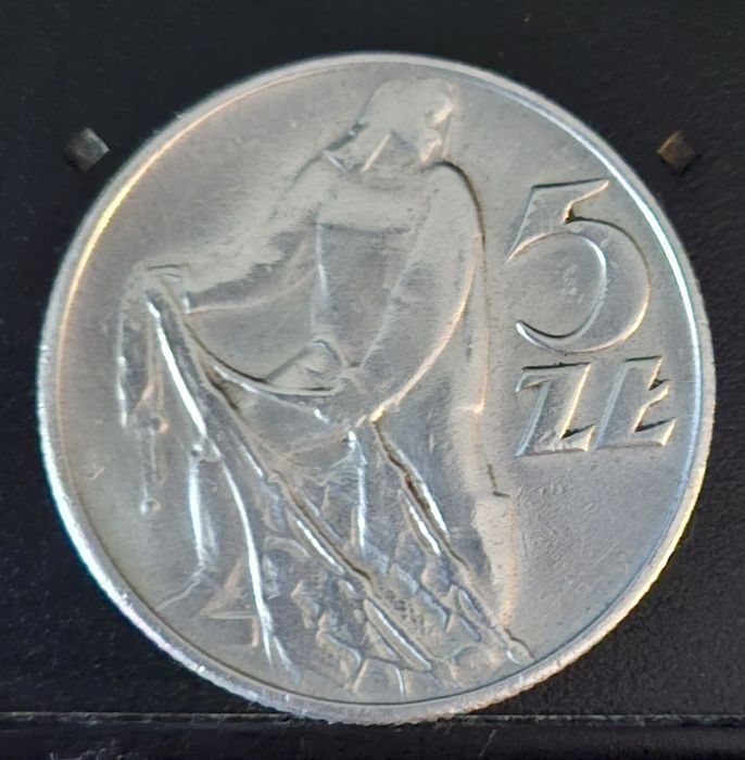 Moneta Rybak 5zł 1971