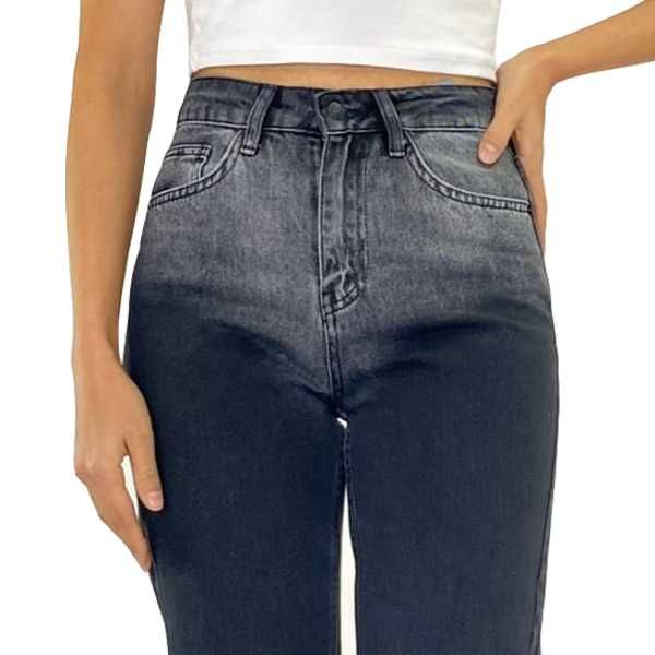 Джинси, джинси жіночі, широкі чорні джинси, джинси з ефектом омбре