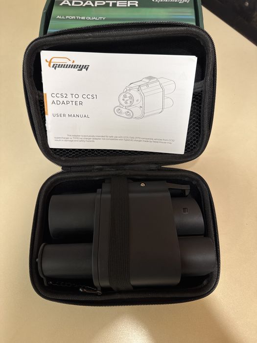 CCS2 to CCS1 250 kwt dc+ac Перехідник адаптер зарядки