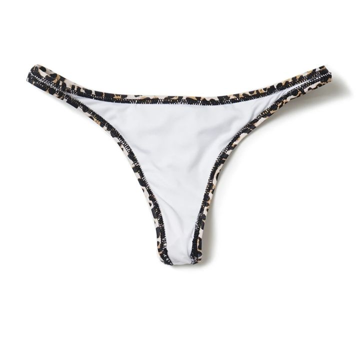 Tanga brasileira fio dental leopardo