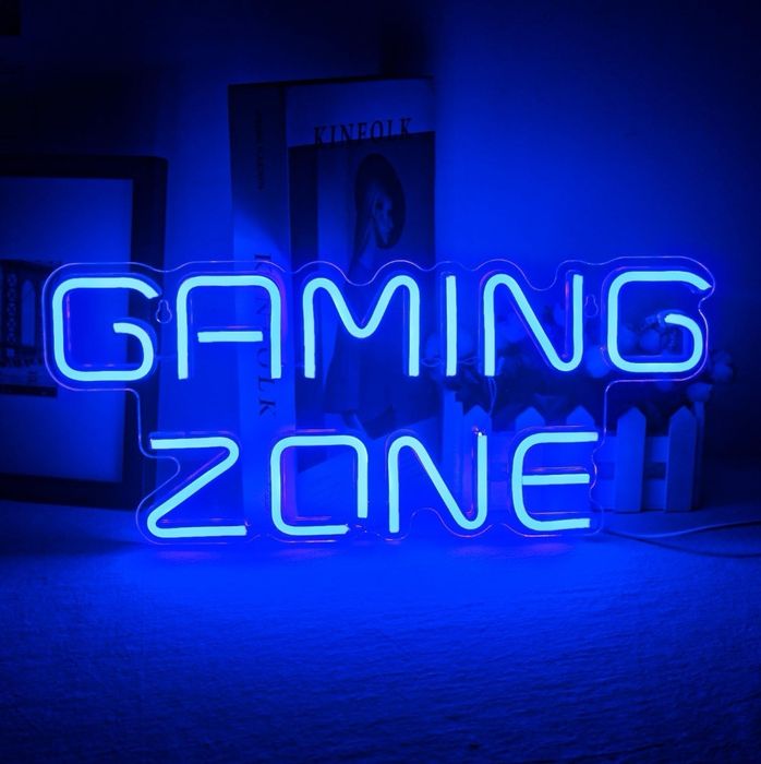 Neonowy napis LED Gaming zone 40x17 cm