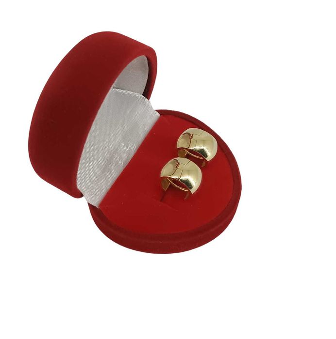 Stylowe ZŁOTE Kolczyki KÓŁKA 585 2.48G