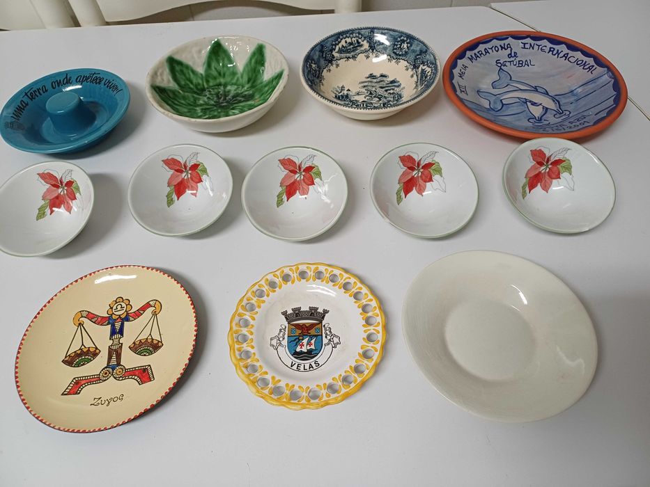 Pratos decorativos 12 unidades
