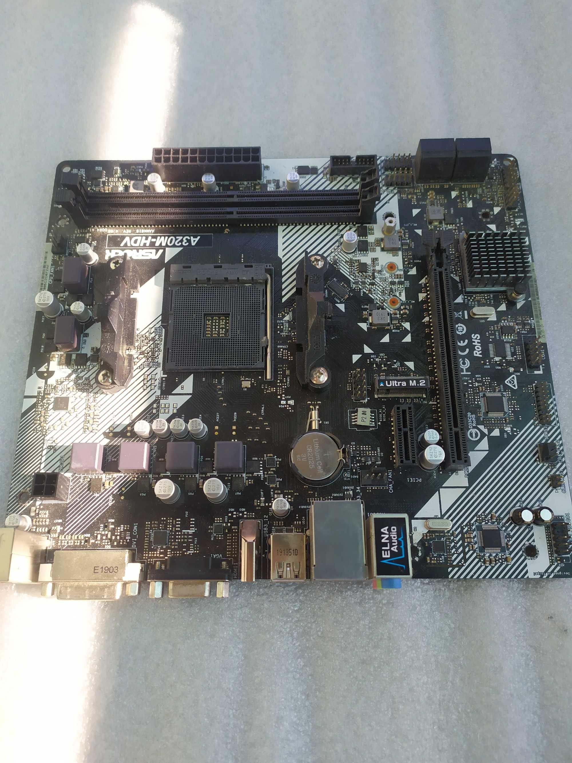 Материнская плата asrock a320 m- hdv ам4: 1 200 грн. - Комплектующие и ...