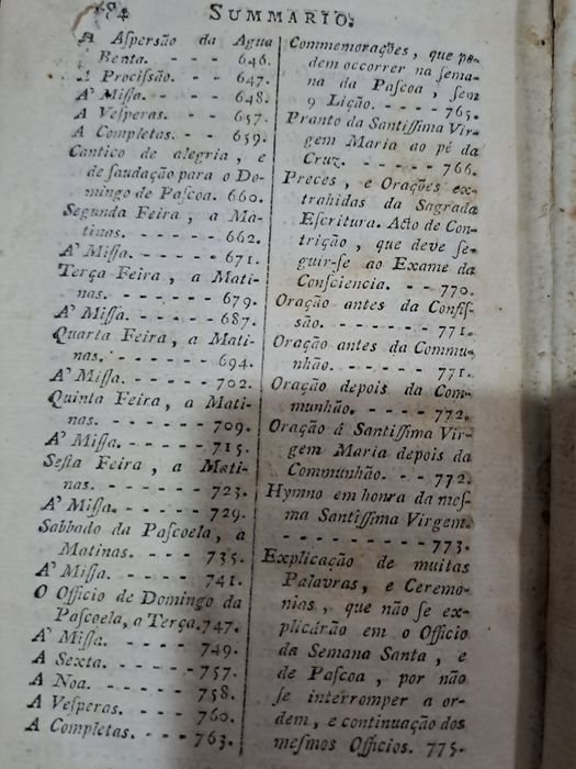 Semana Santa ano de 1786