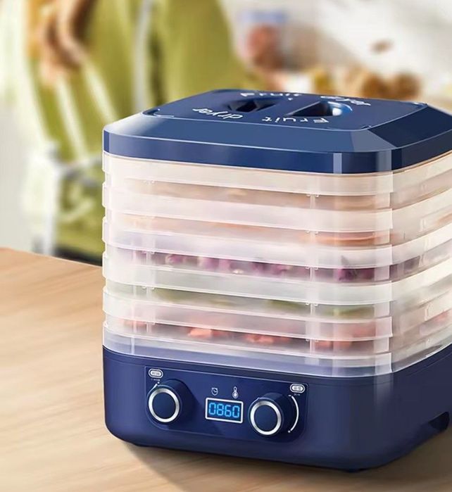 Сушарка для фруктів і овочів | дегідратор 5 рівнів | таймер | 35–70°C
