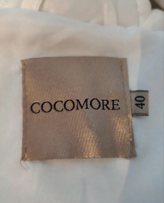 Cocomore biala kurtka zimowa pikowana z kapturem L 40 nowa