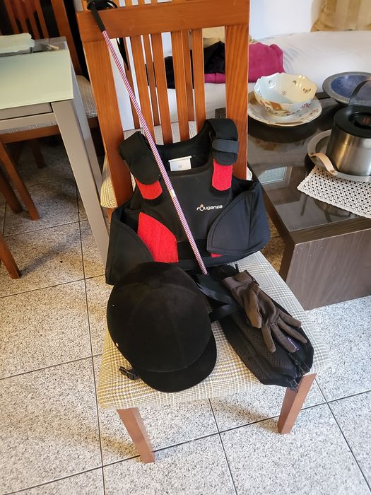 Equipamento de equitação de cavalos de criança