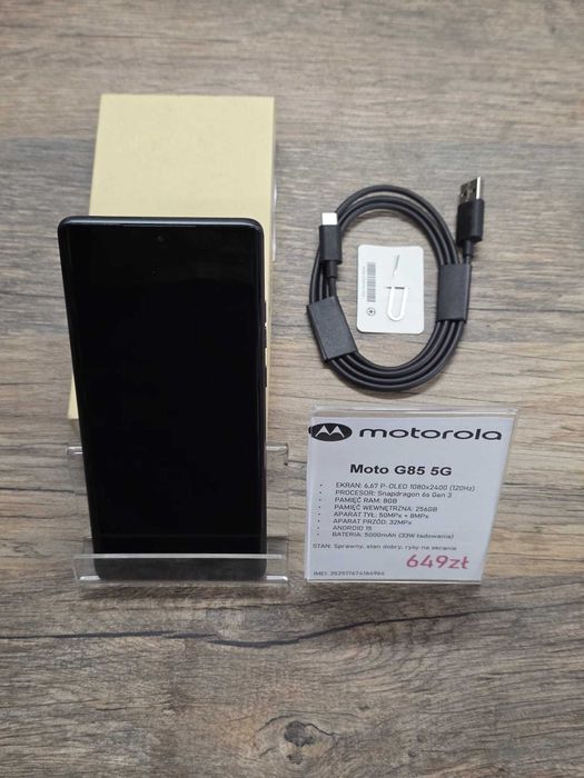 Motorola Moto G85 5G 8/256GB stan db gwarancja