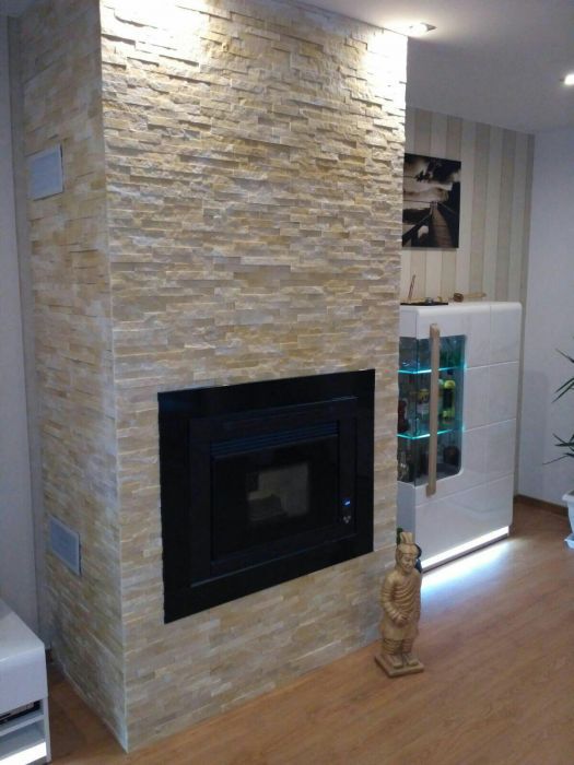 Pedra creme para interior ou exterior