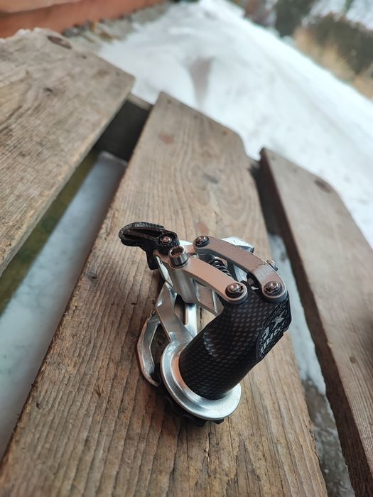 Tylna przerzutka rowerowa Sram X0 SRD ESP Carbon 9s Retro MTB XTR