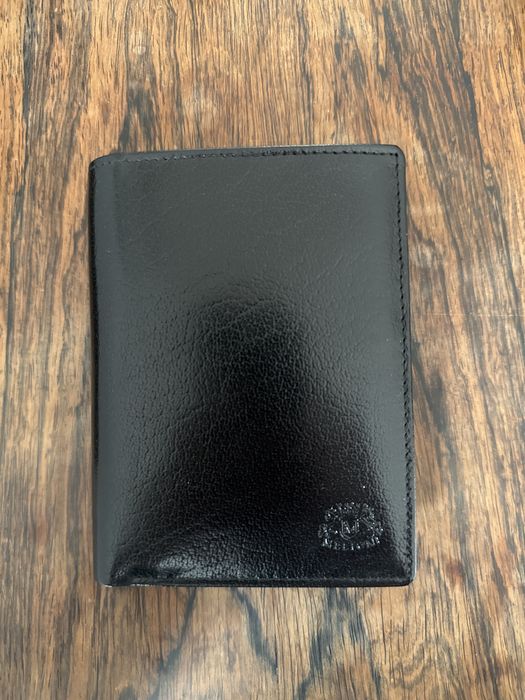 Czarny portfel skórzany Meltoni