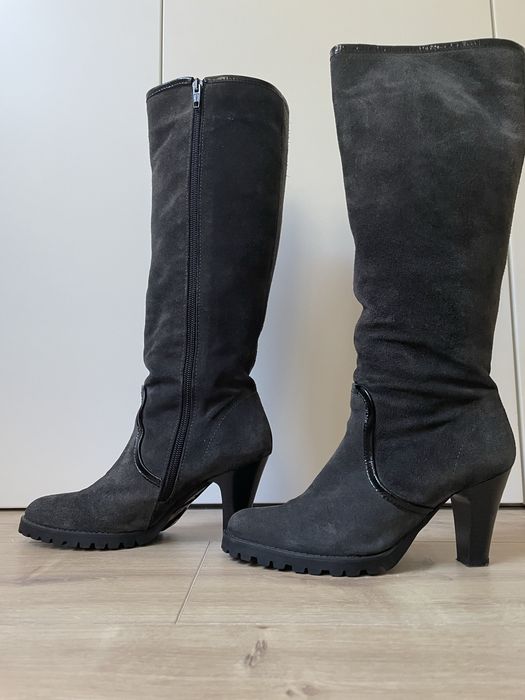 Botas de camurça cinza GABOR