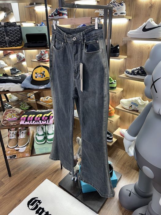 Джинси Rick Owens Loose Beige Grey
