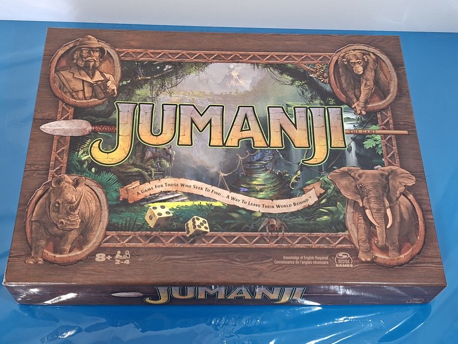 Jumanji: Jogo de Tabuleiro Aventuras para famílias crianças +8 anos