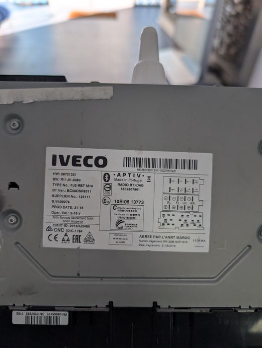 Rádio Iveco Daily 6th gen, igual a novo!