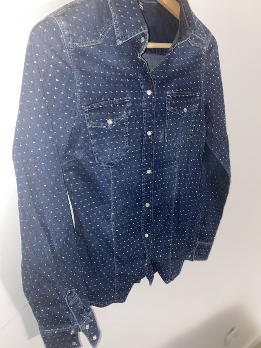 Camisa Mulher ganga Cristais Swarovsky Nova