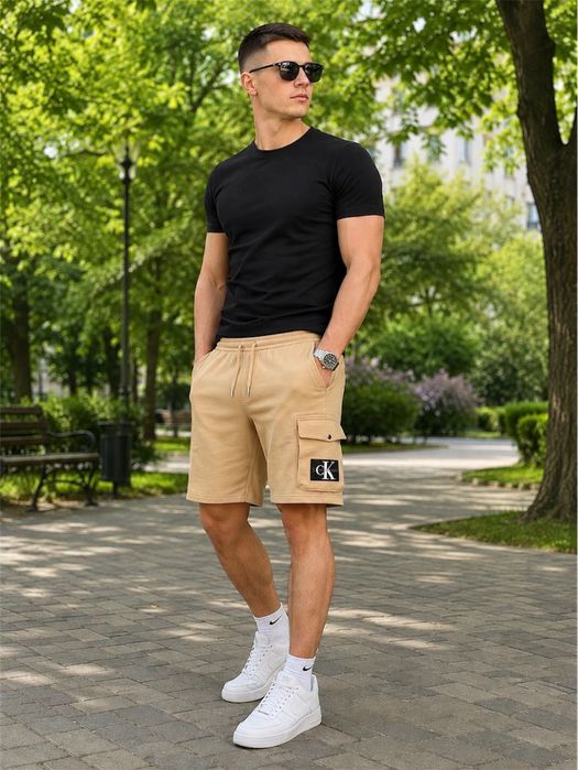 Чоловічі шорти Calvin Klein Jeans (Оригінал з Німеччини). Мужские шорты Кельвин Кляйн, 100% бавовна Organic Cotton, розмір L.