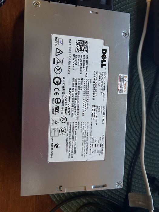 Zasilacz  250W DELL  POWEREDGE R210 L250E-S 0CKMX0